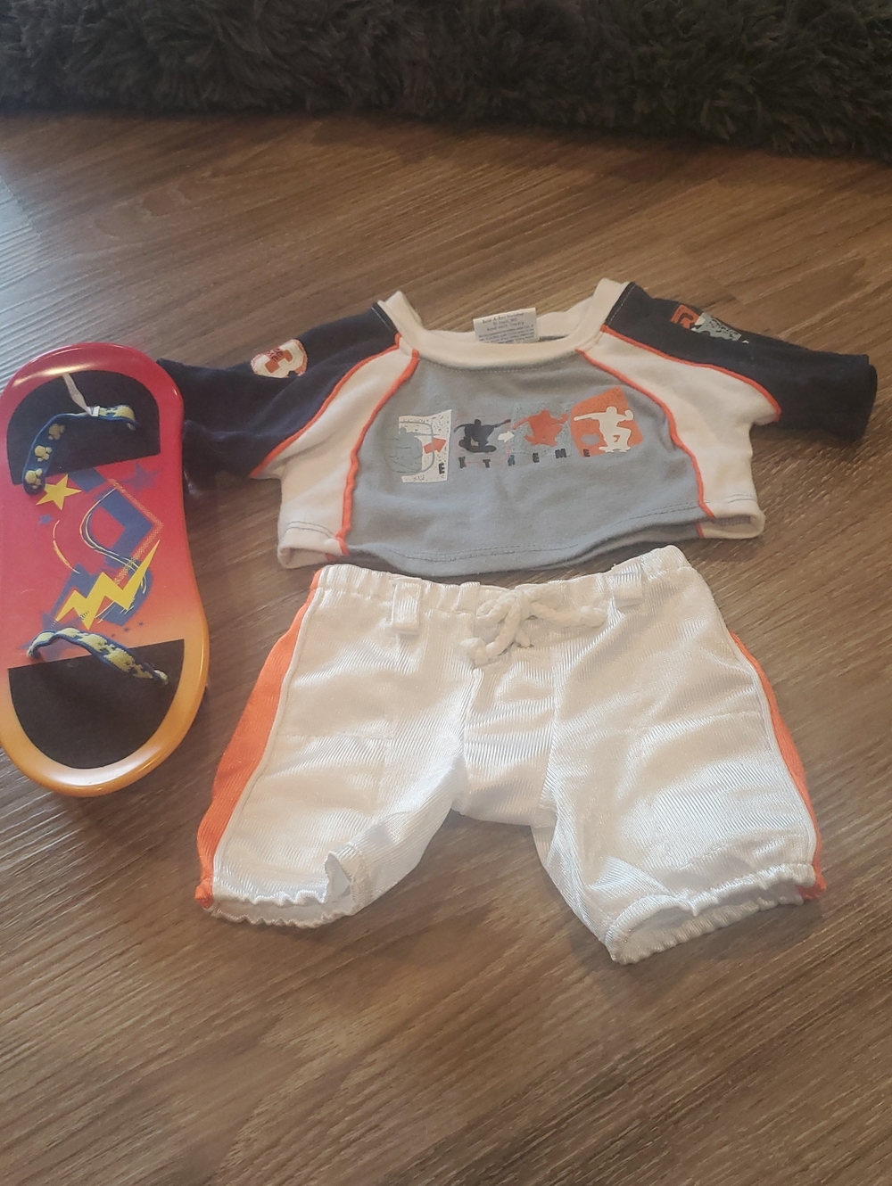 Build A Bear Skate Board Outfit With Skateboard